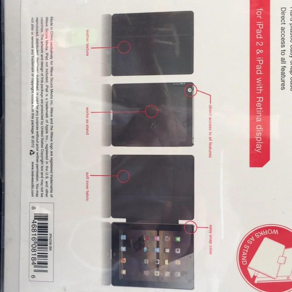 Iwave Smart Portfolio Case for IPad 2
